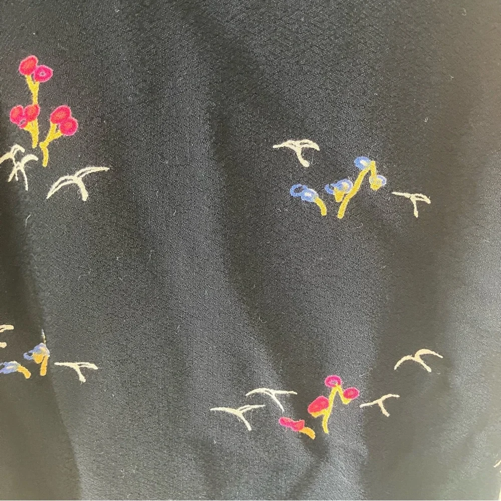 Anthropologie Feather Bone Nara Dark Floral Jumpsuit Sz 4 - Picture 8 of 13